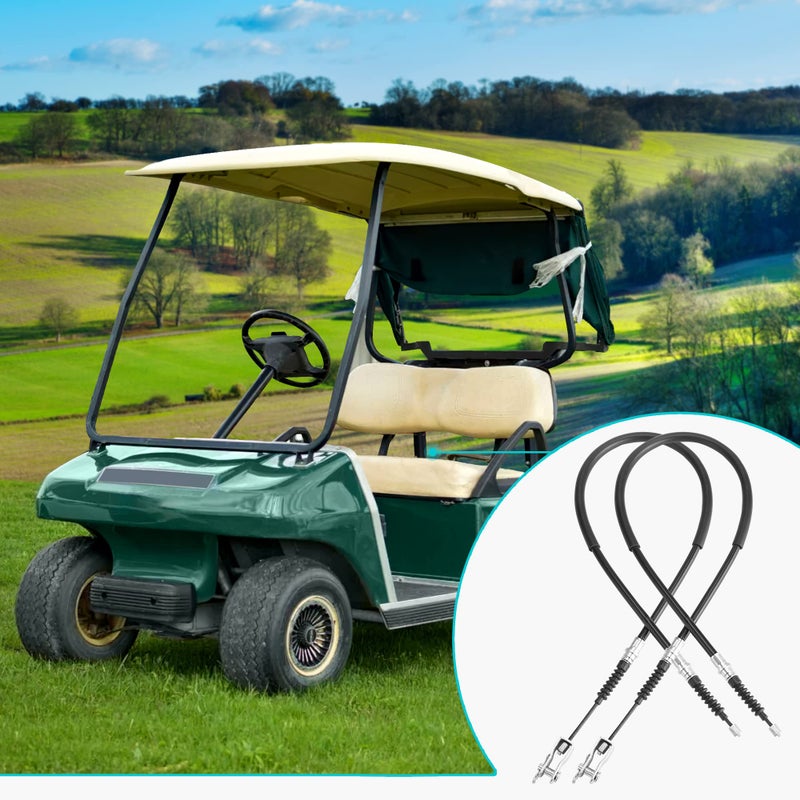 9.99WORLD MALL Golf Cart Brake Cable Sets for Club Car DS 2000-up, 42in Golf Cart Brake Cable Kits OEM# 102022101 - Image 2